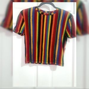 Multicolored crop top